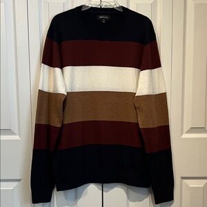 RW & CO Men’s Striped Crewneck Sweater Size XL
